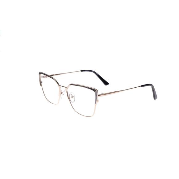 NEW Jo Noella Eyewear JN-3038 Gold & Black Glitter Eyeglasses 55/16/140 - Picture 1 of 1